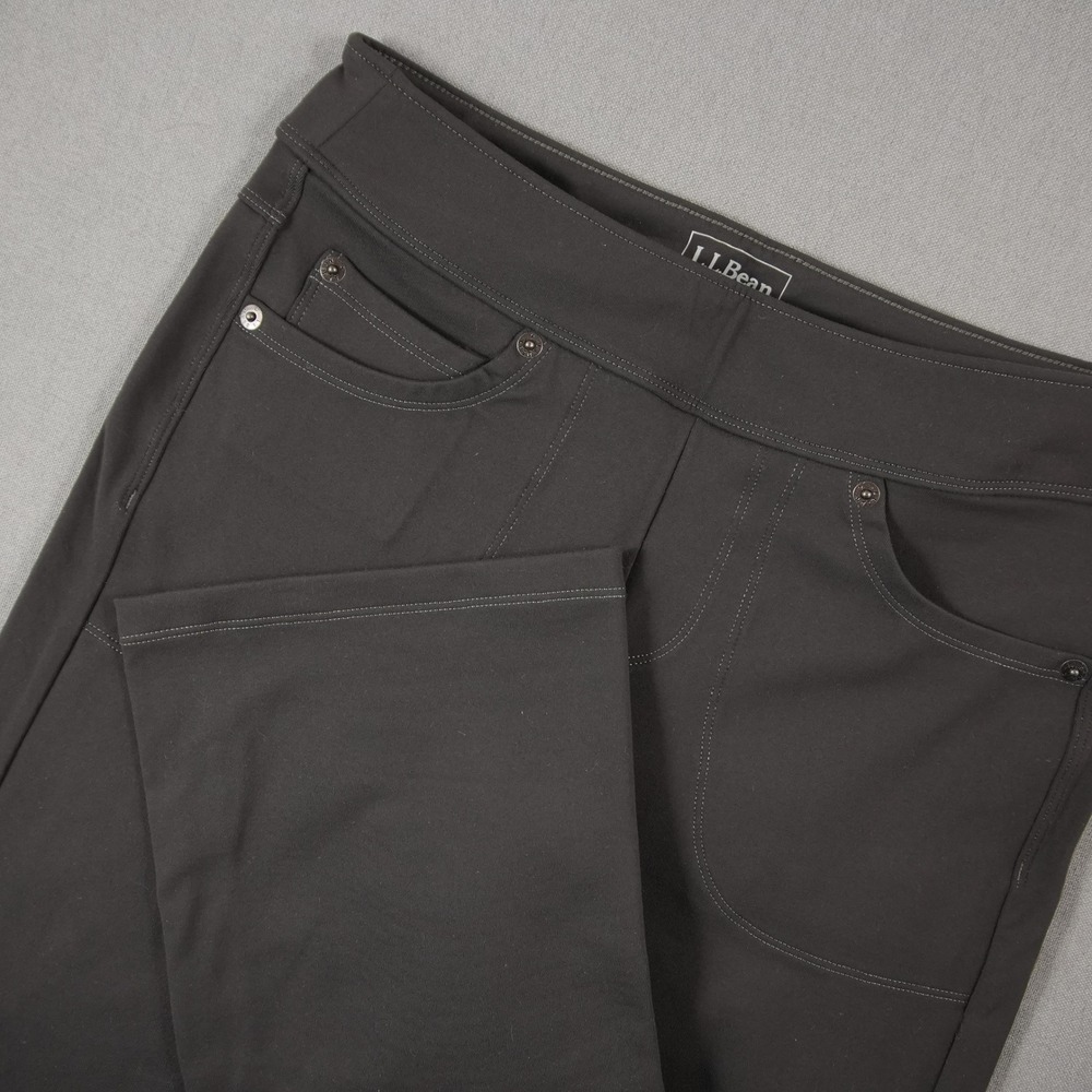 L.L.Bean Bootcut Perfect Fit Nylon Hiking Utility Outdoor Black Women Pant S REG